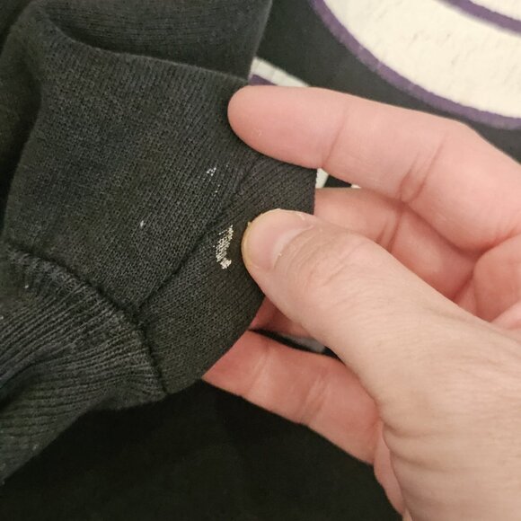 VTG 90s Yorkwood Basketball Sweatshirt Black Russell Athletics Sz XL Made In USA - Picture 6 of 10